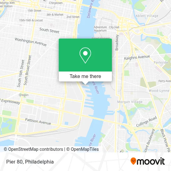 Pier 80 map