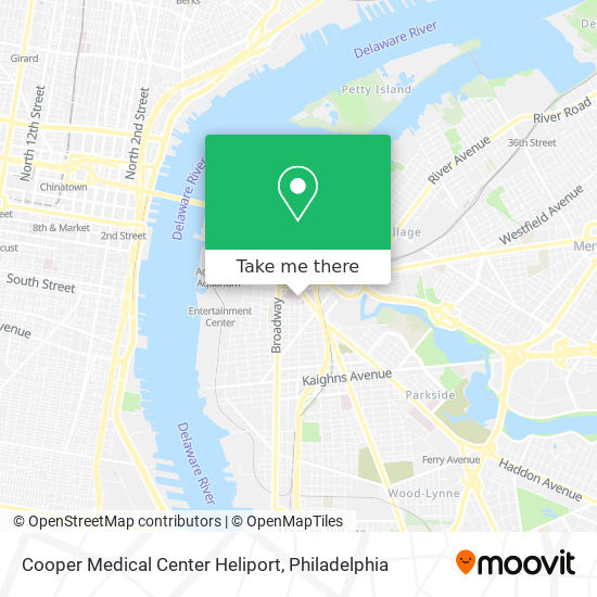 Cooper Medical Center Heliport map