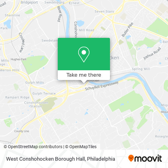 Mapa de West Conshohocken Borough Hall