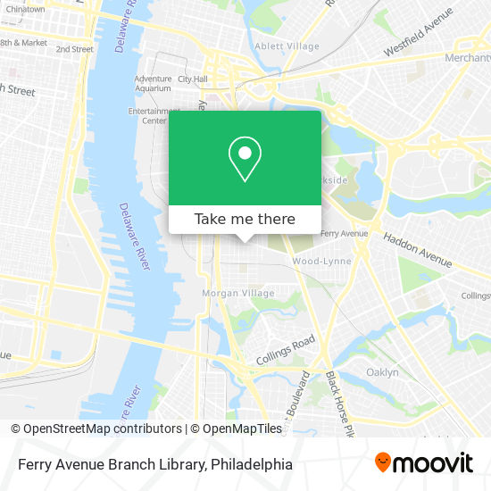 Ferry Avenue Branch Library map