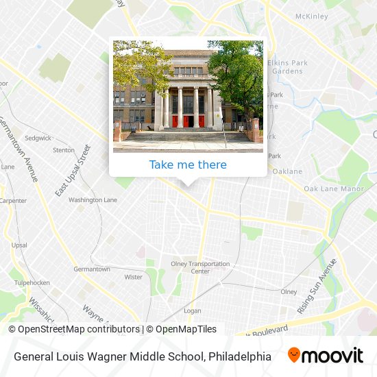 Mapa de General Louis Wagner Middle School