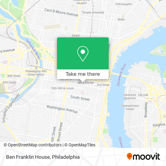 Mapa de Ben Franklin House