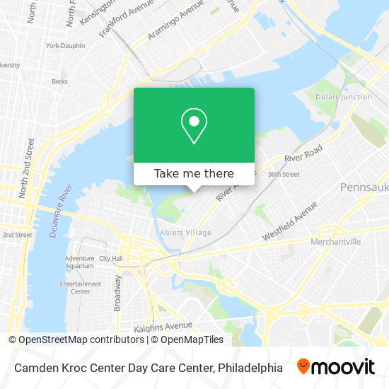 Mapa de Camden Kroc Center Day Care Center