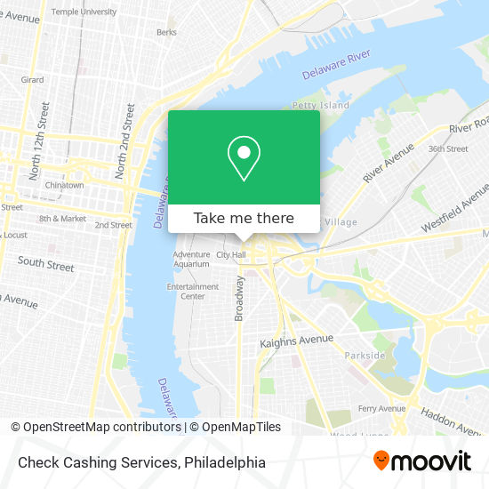 Check Cashing Services map