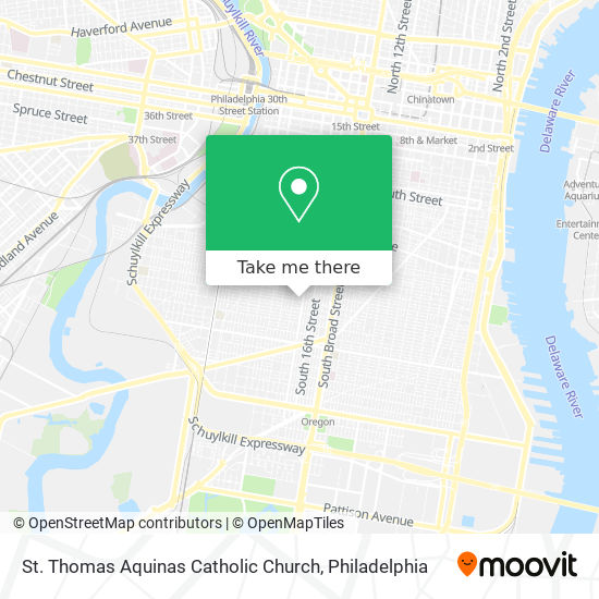 St. Thomas Aquinas Catholic Church map