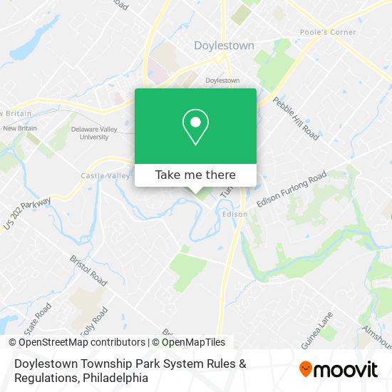 Doylestown Township Park System Rules & Regulations map