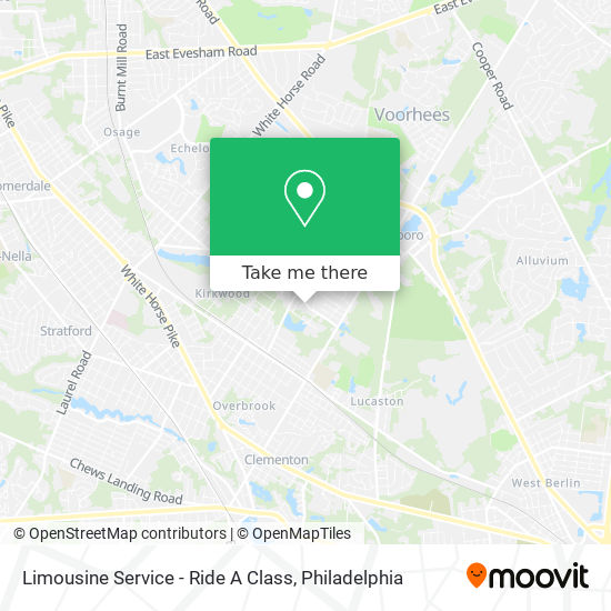 Limousine Service - Ride A Class map