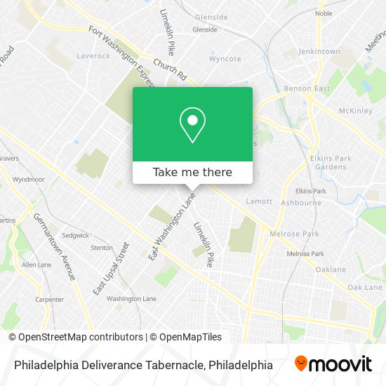 Philadelphia Deliverance Tabernacle map