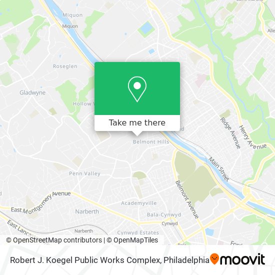 Mapa de Robert J. Koegel Public Works Complex