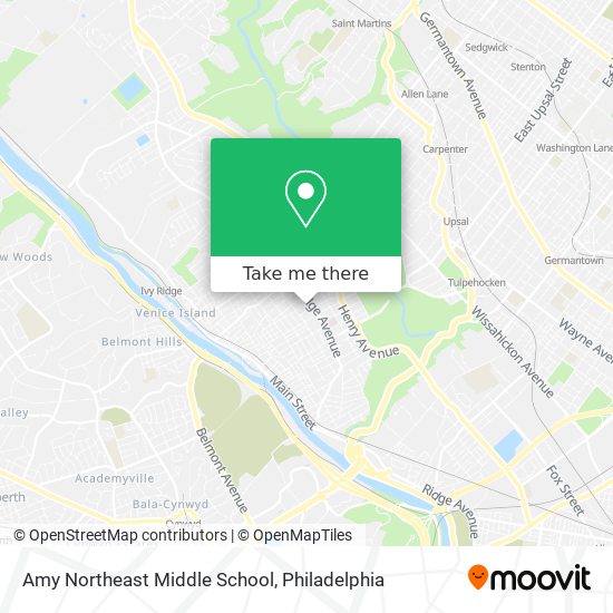 Mapa de Amy Northeast Middle School