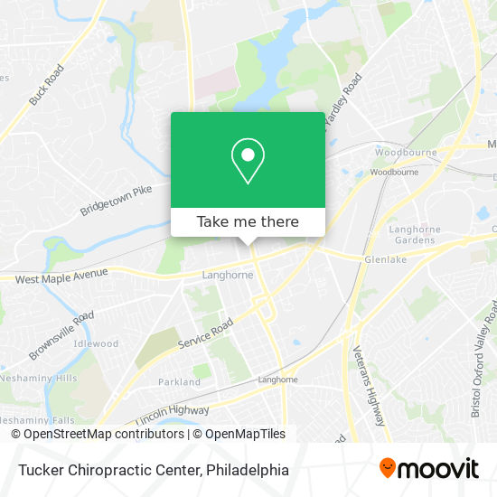 Mapa de Tucker Chiropractic Center