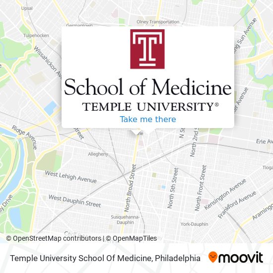 Mapa de Temple University School Of Medicine