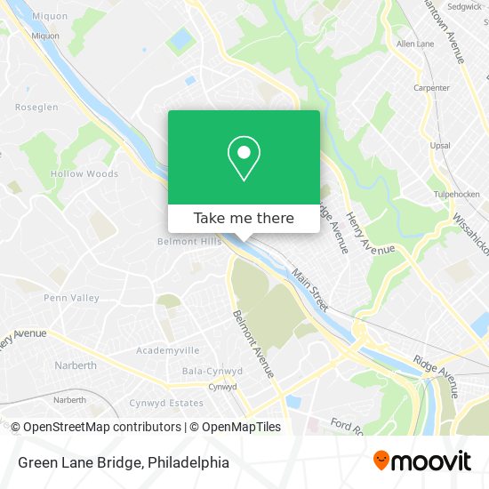 Mapa de Green Lane Bridge