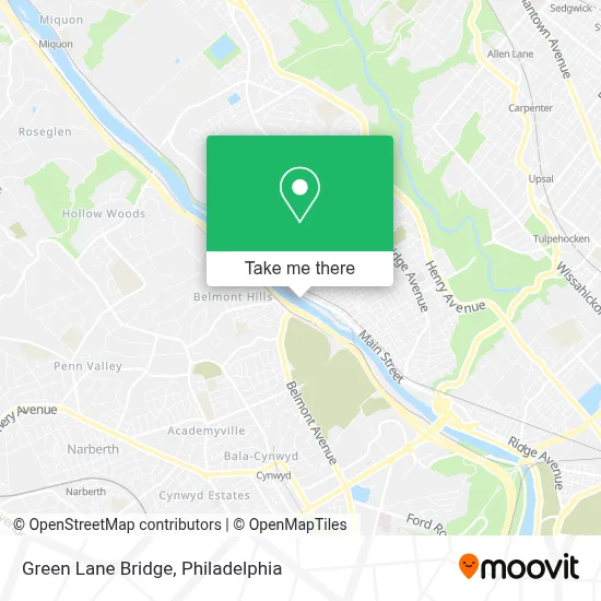 Green Lane Bridge map