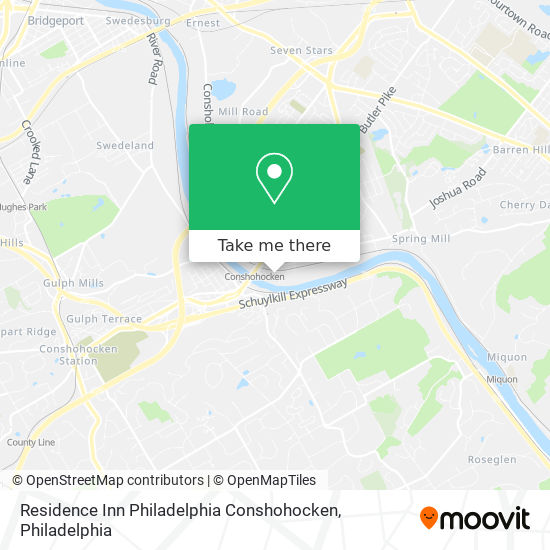 Residence Inn Philadelphia Conshohocken map