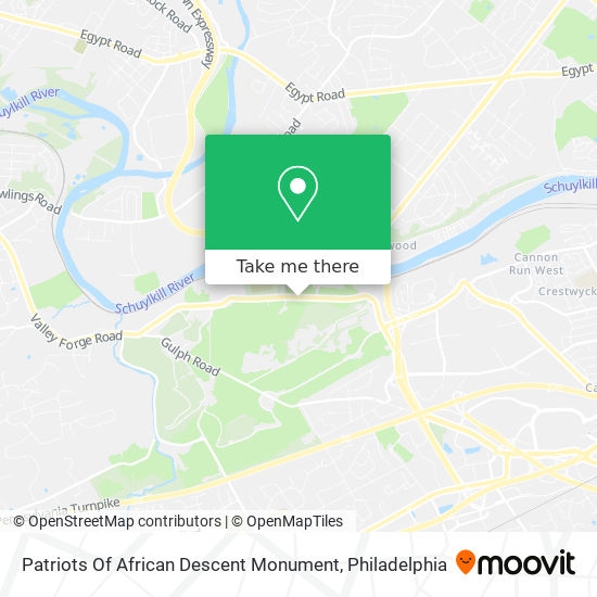 Patriots Of African Descent Monument map
