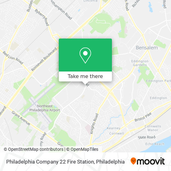 Philadelphia Company 22 Fire Station map