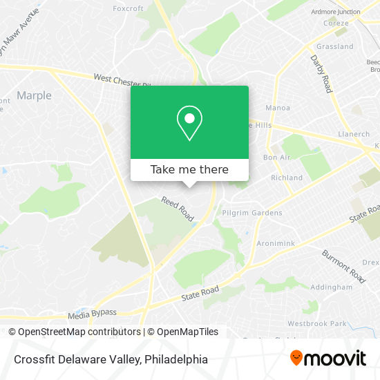 Mapa de Crossfit Delaware Valley