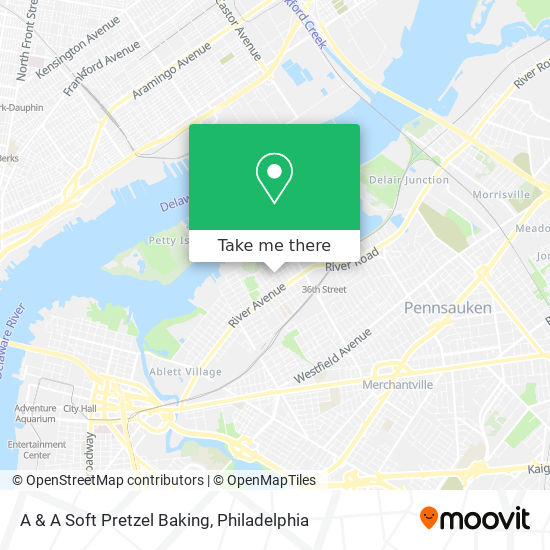 Mapa de A & A Soft Pretzel Baking