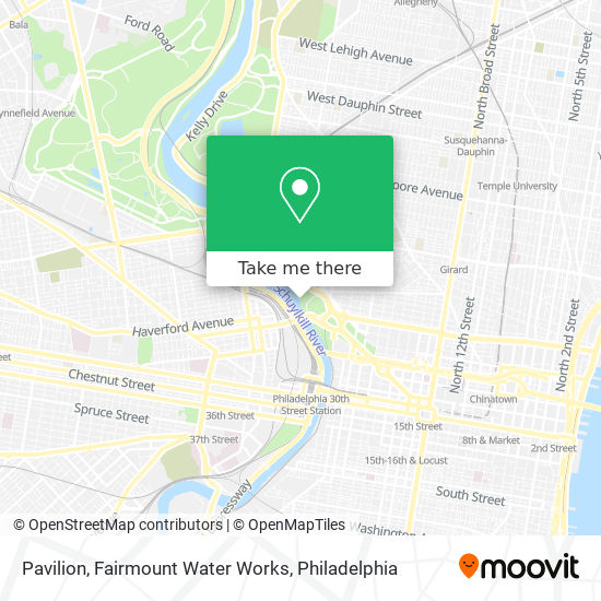 Mapa de Pavilion, Fairmount Water Works