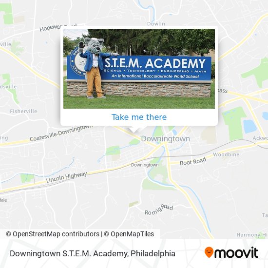 Downingtown S.T.E.M. Academy map