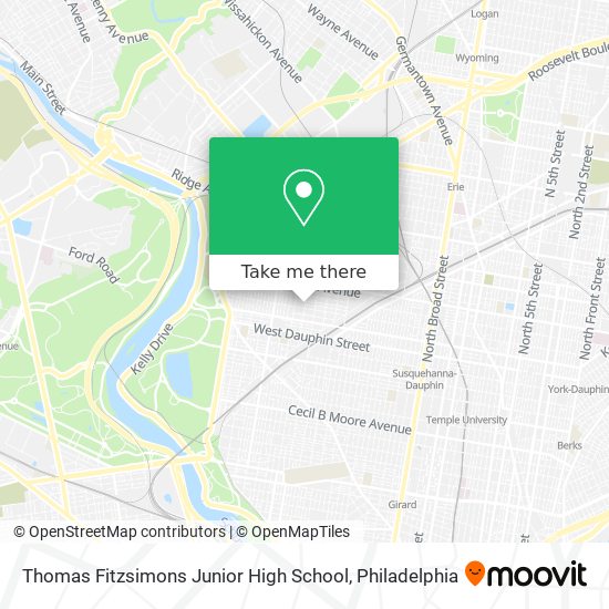 Thomas Fitzsimons Junior High School map