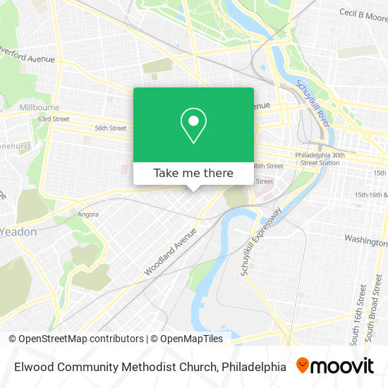 Elwood Community Methodist Church map