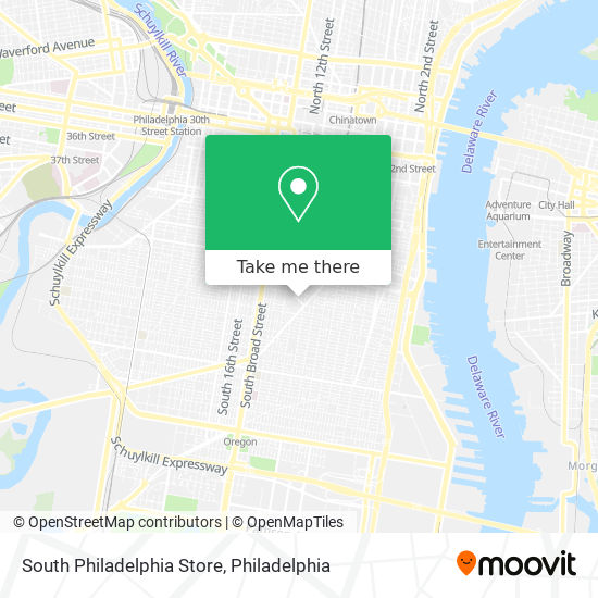 Mapa de South Philadelphia Store