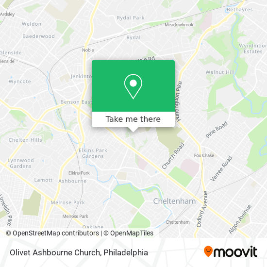 Mapa de Olivet Ashbourne Church