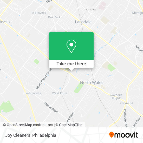 Joy Cleaners map