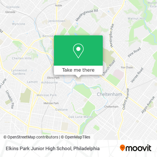 Mapa de Elkins Park Junior High School