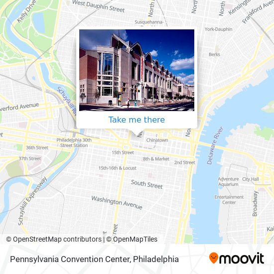 Mapa de Pennsylvania Convention Center