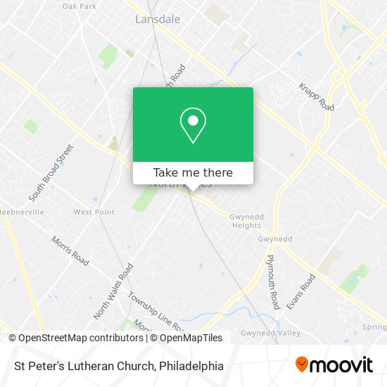 Mapa de St Peter's Lutheran Church