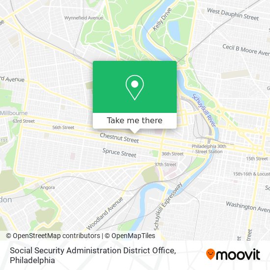 Social Security Administration District Office map