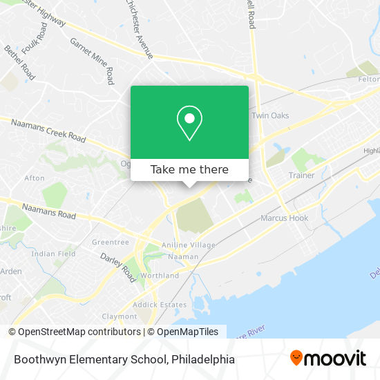 Boothwyn Elementary School map