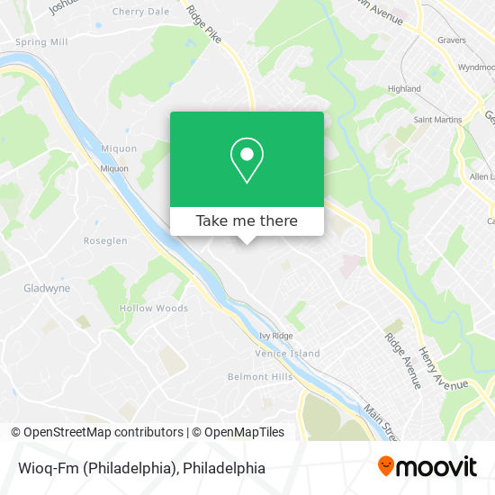 Mapa de Wioq-Fm (Philadelphia)