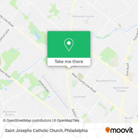 Saint Josephs Catholic Church map