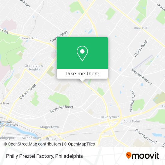 Philly Preztel Factory map