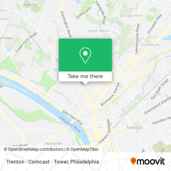 Trenton - Comcast - Tower map