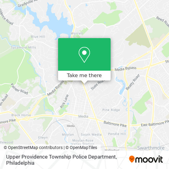 Mapa de Upper Providence Township Police Department