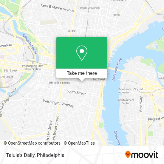 Mapa de Talula's Daily