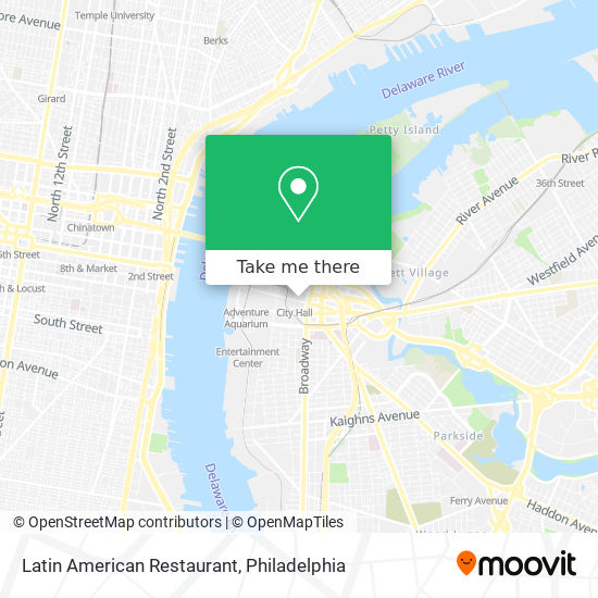 Latin American Restaurant map