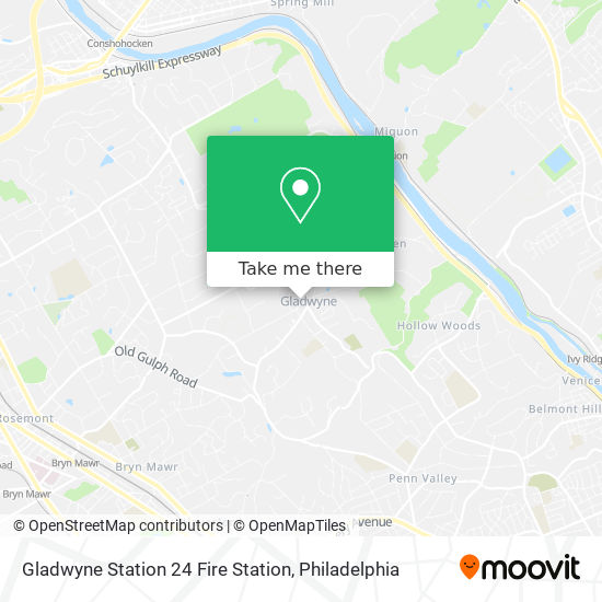 Gladwyne Station 24 Fire Station map