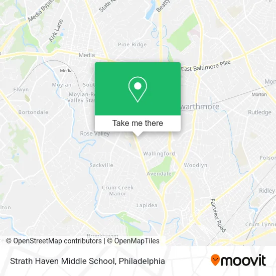 Strath Haven Middle School map