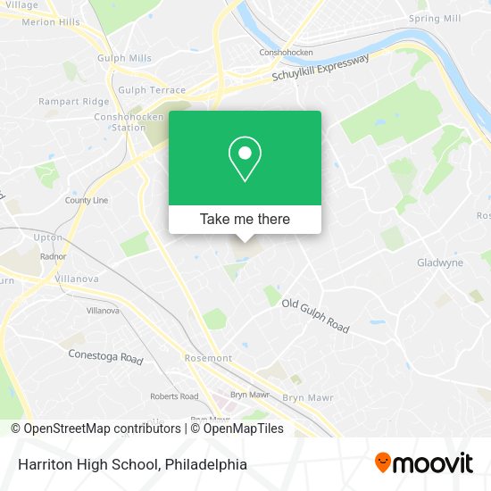 Mapa de Harriton High School