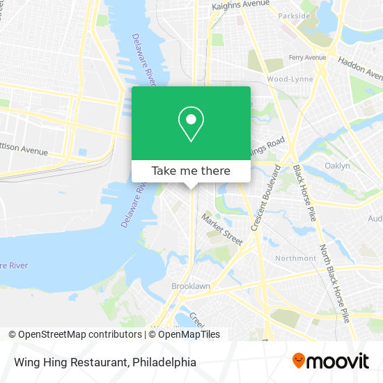 Mapa de Wing Hing Restaurant