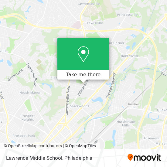 Lawrence Middle School map