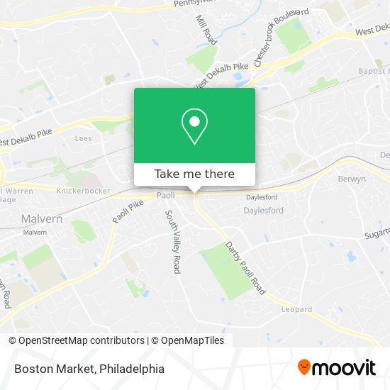 Mapa de Boston Market