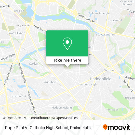 Pope Paul VI Catholic High School map