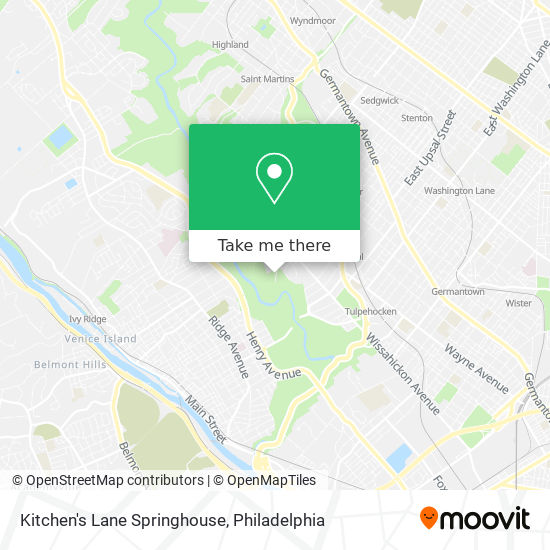 Mapa de Kitchen's Lane Springhouse